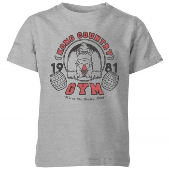 Nintendo Donkey Kong Gym Kid's T-Shirt - Grey - 3-4 Years