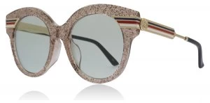 Gucci GG0282SA Sunglasses Nude / Gold 006 52mm