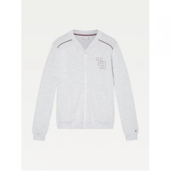 Tommy Bodywear Retro Classic Zip Top - Ice/Grey/Htr