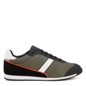 Boss Glaze Mesh Trainers - Green