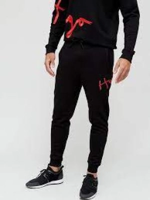 Hugo Boss Dalfie Script Logo Jogging Pants Black Size S Men