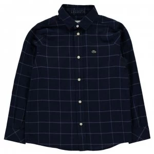 Lacoste Lacoste Check Flannel Shirt - Blue Check