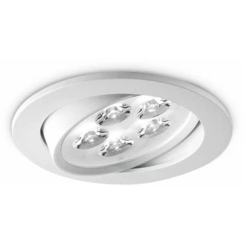 Ideal Lux Delta - LED 5 Light Large Tiltable Recessed Spotlight Aluminium 4000K (Driver Included)