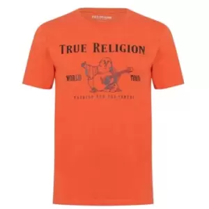 True Religion Buddha T Shirt - Orange