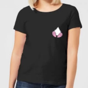 Disney Daisy Duck Backside Womens T-Shirt - Black