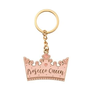 Sass & Belle Prosecco Queen Crown Enamel Keyring