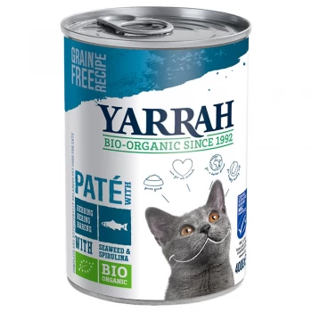 Yarrah Organic Grain-Free Chicken Pate Cat Food 400g