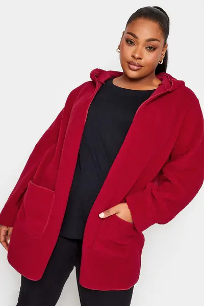 Yours Teddy Jacket Red