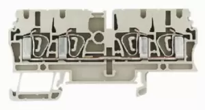 Weidmuller Brown ZDU Feed Through Terminal Block, 30 12 AWG, 2.5mm, 800 V