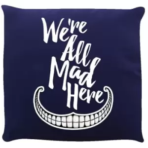 Grindstore We`re All Mad Here Cushion (One Size) (Navy) - Navy