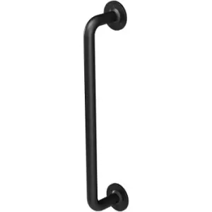 Rothley Grab Rail Matt Black Bathroom Outdoor Support Handle Disability Aid - Black