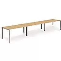 dynamic Computer Desk Evolve Plus BR314BCHS Beech 4200 mm x 800 mm x 730 mm