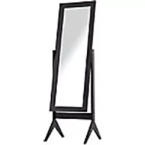 Homcom Freestanding Jewellery Mirror Brown