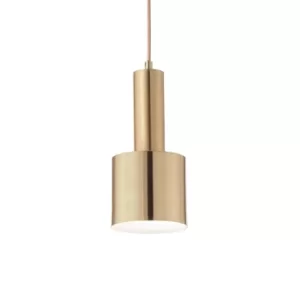 Holly Indoor Ceiling Pendant Lamp 1 Light Brass Satin, E27