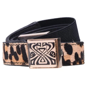 Biba Leather Skinny Belt - Multi