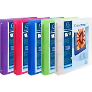 Kreacover Chromaline Ring Binder A4+ 4O Ring 30mm, S40mm, Assorted, Pack of 15