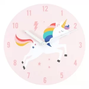 Rainbow Unicorn Clock