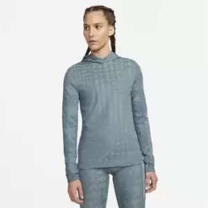 Nike Therma-FIT ADV Womens Long-Sleeve Running Hoodie - Blue