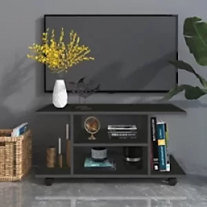 HOMCOM Mobile TV Stand 02-0610 Black 400 x 800 x 400 mm