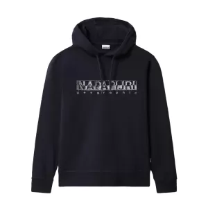 Napapijri Mens Ballar Hoodie - Blue Marine - S