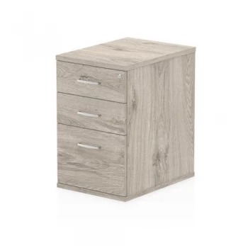 Trexus Desk High 3 Drawer 600D Pedestal 425x600x730mm Grey Oak Ref