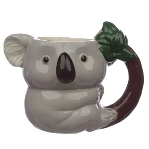 Koala Shaped Handle Ceramic Mug