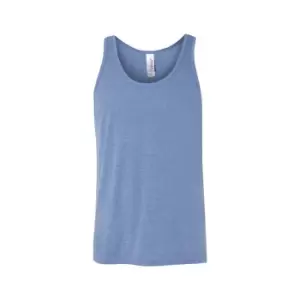 Canvas Adults Unisex Jersey Sleeveless Tank Top (XL) (Blue Triblend)