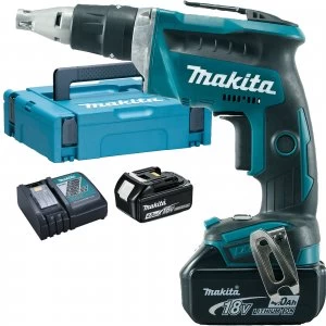 Makita DFS452 18v Cordless Screw Driver 2 x 4ah Li ion Charger Case