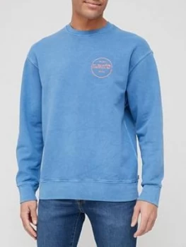 Levis Modern Vintage Logo Sweatshirt - Blue Size M Men