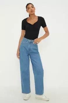 High Waist Wide Leg Jeans