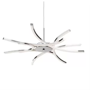 Bardot LED 6 Light Ceiling Pendant Chrome