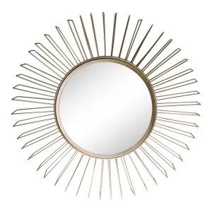 Gold Wire 3D Accent Mirror