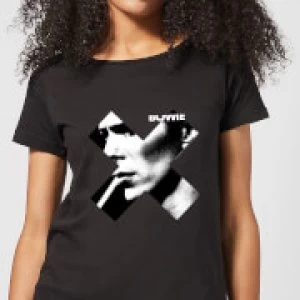 David Bowie X Smoke Womens T-Shirt - Black