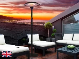 Estufa Outdoor Electrical Heater Adjustable Stand, Dome Style, Remote Control, IP44