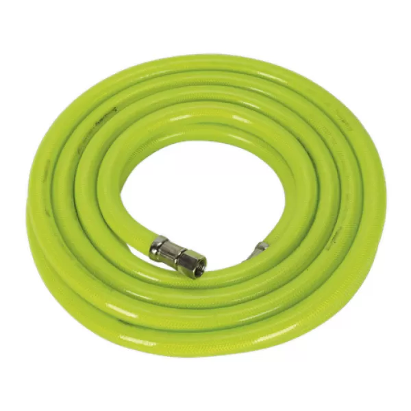 Sealey AHFC538 Air Hose High Visibility 5mtr x &#216;10mm with 1/4BSP Unions