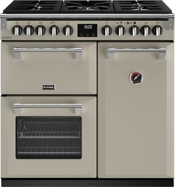 Stoves Richmond Deluxe ST DX RICH D900DF PMU_ Dual Fuel Range Cooker - Porcini Mushroom - A Rated