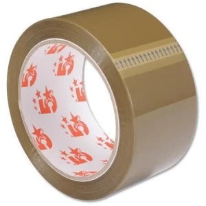 5 Star Office Packaging Tape Polypropylene 50mm x 66m Buff