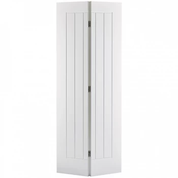 LPD Mexicano Panel White Primed Internal Bi-fold Door - 1981mm x 762mm (78 inch x 30 inch)
