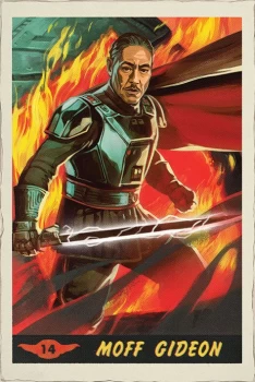 Star Wars The Mandalorian - Moff Gideon Card Poster multicolour
