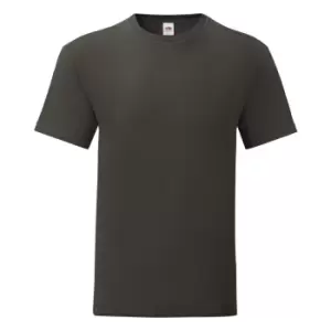 Fruit Of The Loom Mens Iconic T-Shirt (Pack Of 5) (XL) (Light Graphite Grey)