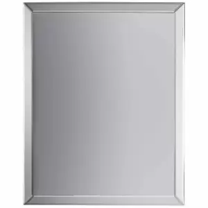 Crossland Grove Bloomsbury Overmantle Silver Wall Mirror - 1120 x 865Mm