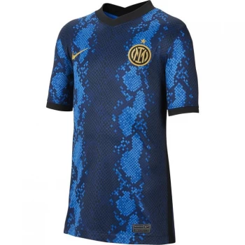 Nike Inter Milan Home Shirt 2021 2022 Junior - Blue