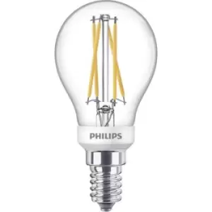 Philips Lighting 871951432439800 LED (monochrome) EEC D (A - G) E14 Teardrop shape 3.4 W = 40 W Warm white (Ø x L) 45mm x 80 mm