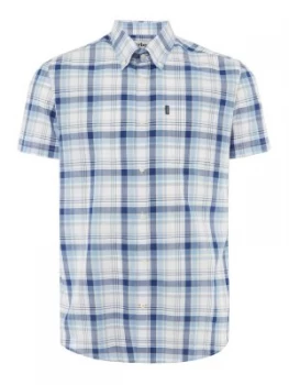 Mens Barbour Gerald Short Sleeve T Shirt Blue