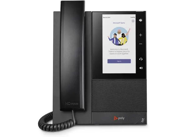 Poly CCX 505 Business Media Phone for Microsoft Teams and PoE-enabled