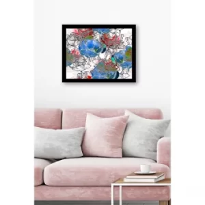 SC0778 Multicolor Decorative Framed MDF Painting