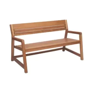 Tramontina Verona 2-seater Bench W/ Arms - Brown