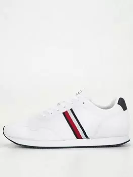 Tommy Hilfiger Core Lo Runner Pu Lth, White, Size 45, Men