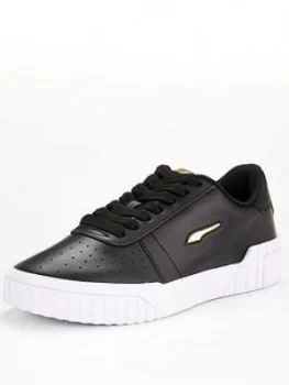 Puma Cali Twist - Black/Gold, Size 5, Women