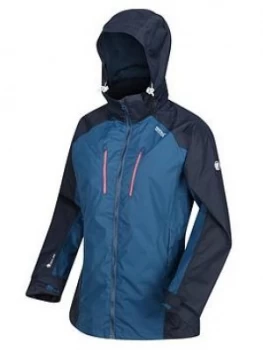 Regatta Calderdale III Waterproof Jacket - Navy/Blue , Navy/Blue, Size 16, Women